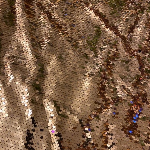 Rose Gold Sequin Party Top - Picture 2 of 4